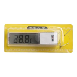 Transparent Glass Digital Aquarium Thermometer Fish Tank Water Temp Gauge